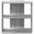 Librería 3 estantes madera ingeniería gris Sonoma 60x30x60