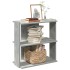 Librería de 3 niveles madera gris hormigón 60x30x60