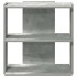 Librería de 3 niveles madera gris hormigón 60x30x60