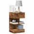 Mesita de noche madera contrachapada madera antigua 40x35x65