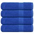Toallas de baño 4 uds azul 100x150 cm 360 g/m² 100%
