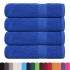 Toallas de baño 4 uds azul 100x150 cm 360 g/m² 100%