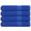 Toallas de sauna 4 uds 100% algodón azul 80x200 cm 360 gsm