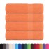 Toallas de baño 4 uds naranja 100x150 cm 360gsm 100%
