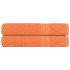 Toallas 2 uds 100% algodón naranja 100x200 cm 600