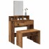 Taburete vestidor madera contrachapada madera vieja 70x35x45