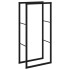 Leñero de acero negro 55x30x116