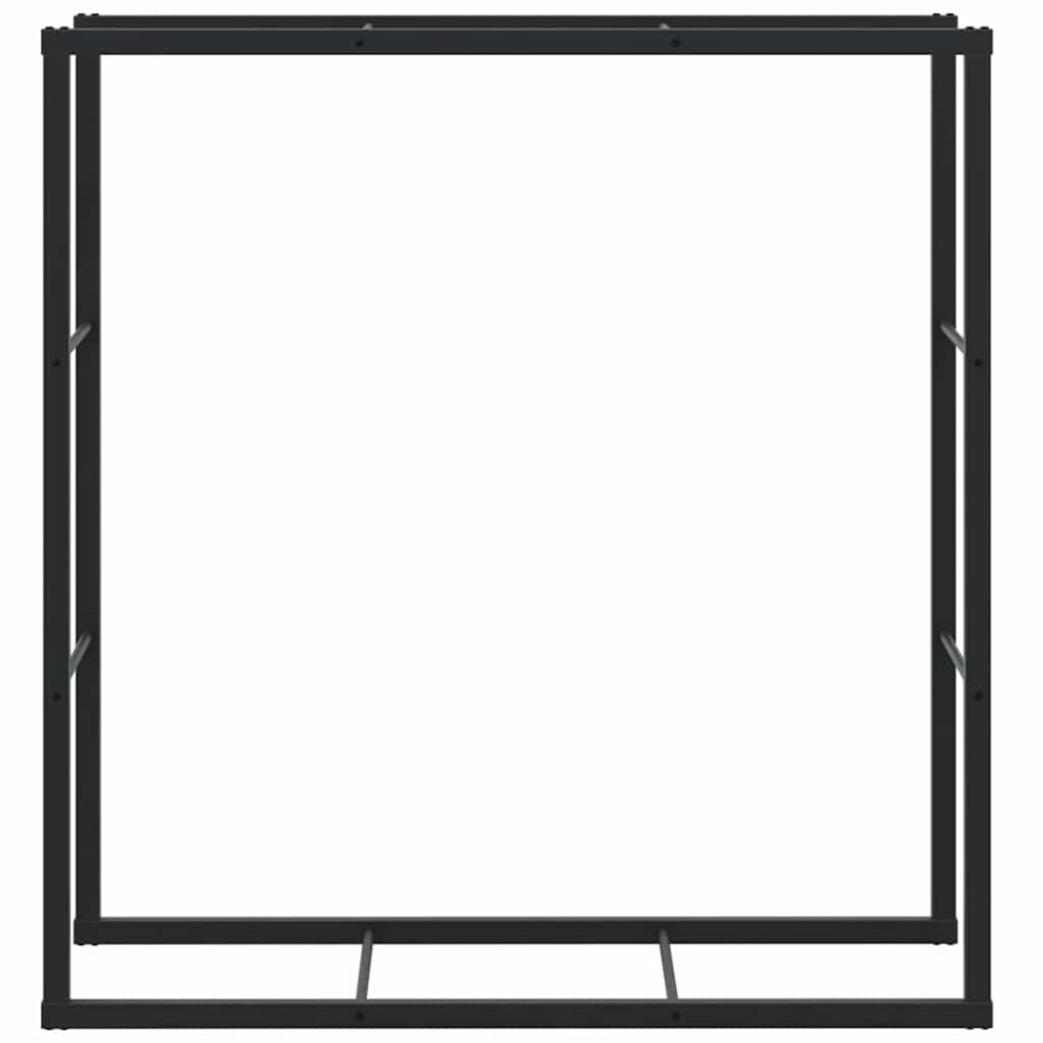 Leñero de acero negro 110x30x116