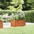 Arriate oxidado de acero corten 100x40x45