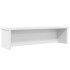 Estantes de cocina apilables 2 uds blanco 60x15x16