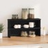 Estantes de cocina apilables 2 uds negro 60x15x16