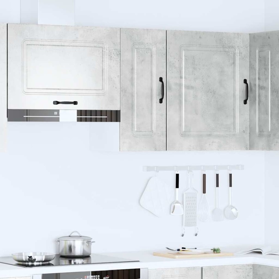 Armario de pared cocina Kalmar madera ingeniería gris