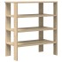 Mueble zapatero madera contrachapada roble sonoma 61x32x70
