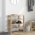 Mueble zapatero madera contrachapada roble sonoma 61x32x70