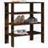 Zapatero madera contrachapada roble ahumado 61x32x70