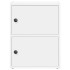 Estantería de madera de ingeniería blanca 40x24x52