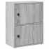 Estantería de madera de ingeniería gris sonoma 40x24x52