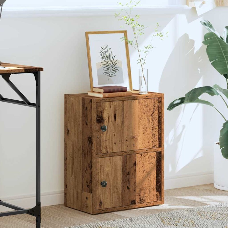 Estantería madera de ingeniería color envejecido 40x24x52