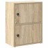 Estantería de madera de ingeniería roble sonoma 40x24x52