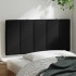 Cabecero de cama acolchado tela negro 100