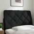 Cabecero de cama acolchado tela negro 80