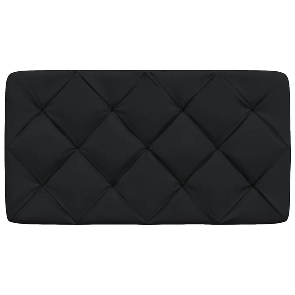 Cabecero de cama acolchado tela negro 80