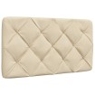 Cabecero de cama acolchado tela crema 90 cm
