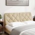 Cabecero de cama acolchado tela crema 120