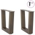 Patas para mesa de comedor en forma de V 2 uds acero