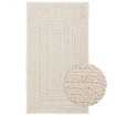 Alfombra ZIZUR apariencia yute interior exterior crema 60x110cm
