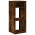 Estantería madera ingeniería color roble ahumado 34x31x80