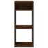 Estantería madera ingeniería color roble ahumado 34x31x80