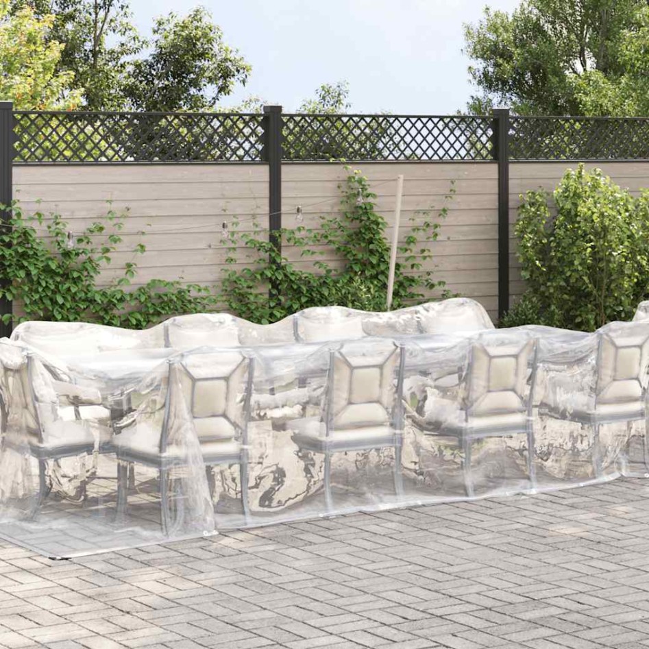 Lona transparente con ojales polietileno 3x8