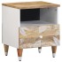 Mesita de noche de madera maciza de mango 40x33x46