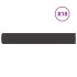 Bordes para césped 10 uds acero laminado frío negro 15x103