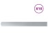 Bordes para césped 10 uds 10x103 cm acero