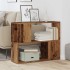 Estantería/divisor de espacios madera envejecida 80x24x63