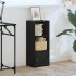 Librería de madera contrachapada roble negro 31x24x77