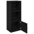Librería de madera contrachapada roble negro 31x24x77