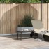 Mesa centro jardín rectangular marrón 80x40x37