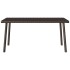 Mesa centro jardín rectangular marrón 80x40x37