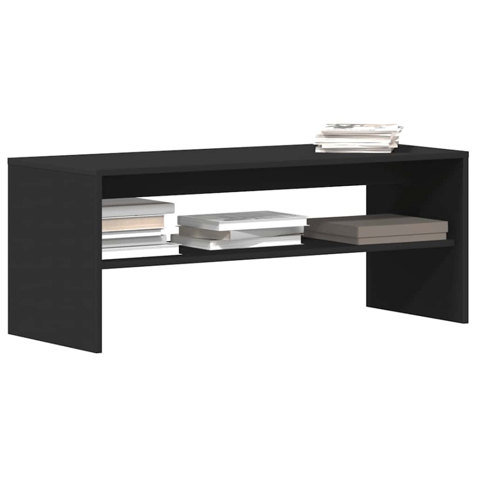 Mueble para TV madera contrachapada negro100x40x40