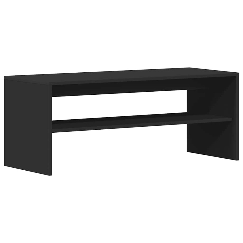 Mueble para TV madera contrachapada negro100x40x40