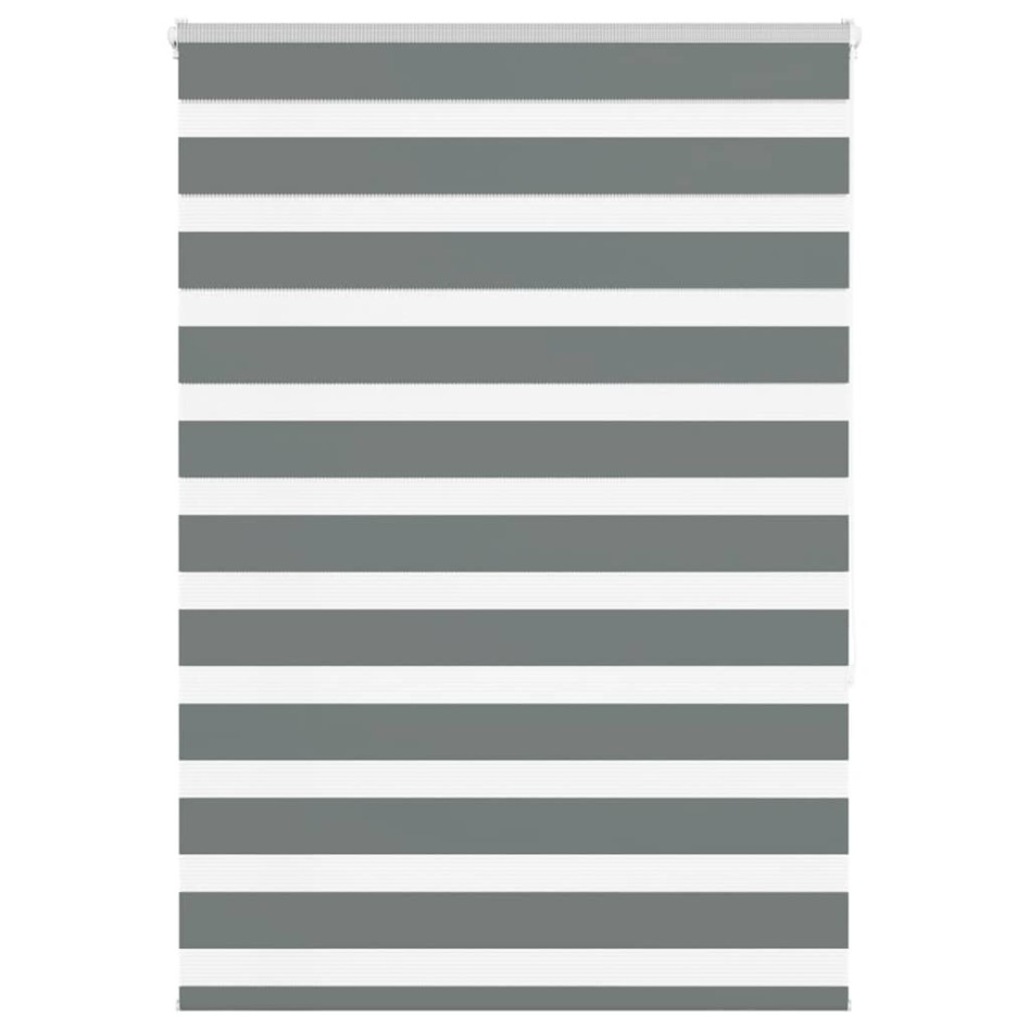 Estor cebra gris oscuro tejido ancho 110,9 cm