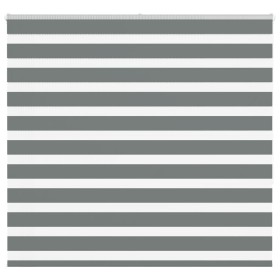 Estor cebra gris oscuro tejido ancho 155,9 cm