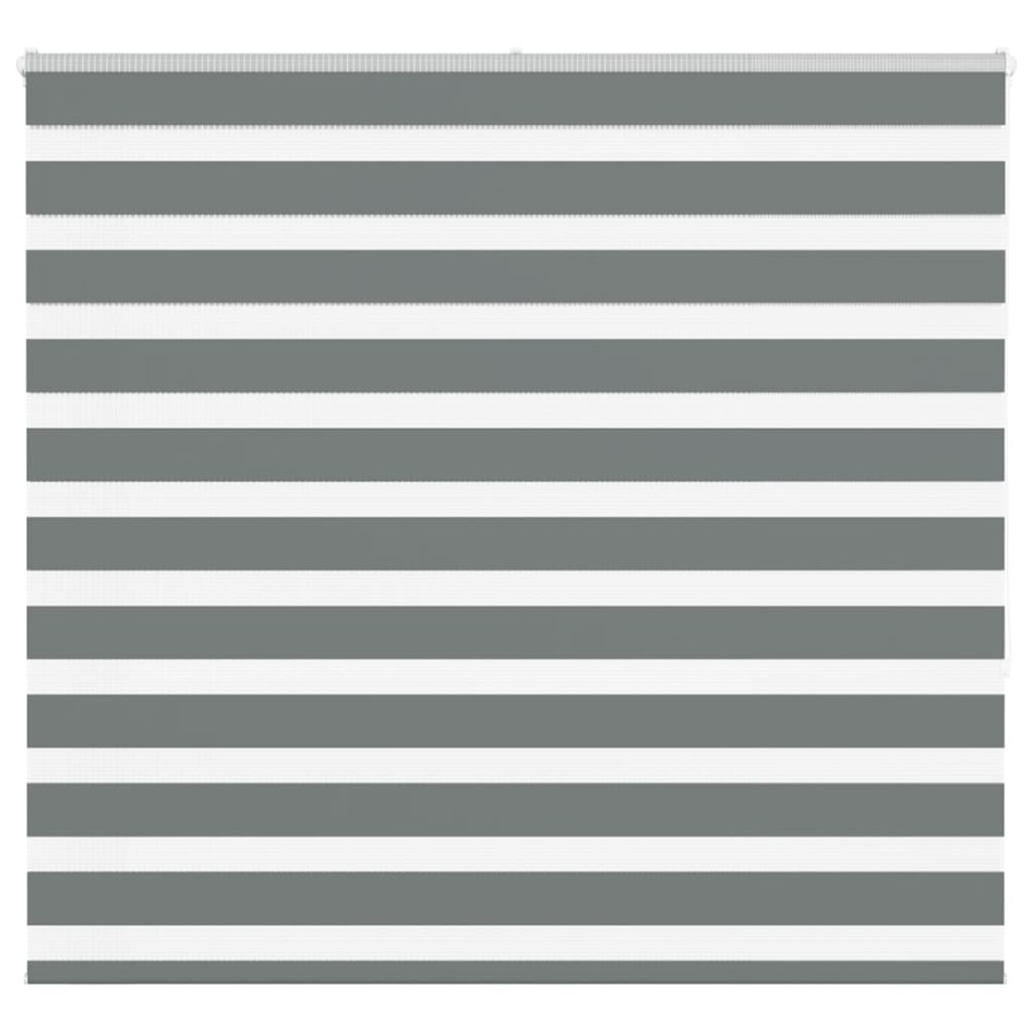 Estor cebra gris oscuro tejido ancho 155,9 cm