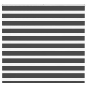 Estor cebra negro 160x150 cm tejido ancho 155,9 cm