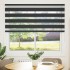 Estor cebra negro 160x150 cm tejido ancho 155,9 cm