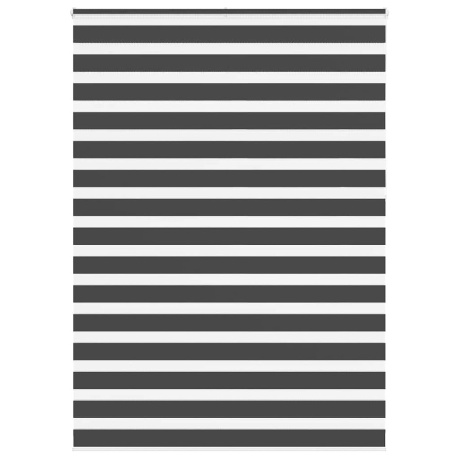 Estor cebra negro 155x230 cm tejido ancho 150,9 cm