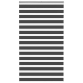 Estor cebra negro 120x230 cm tejido ancho 115,9 cm